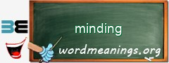 WordMeaning blackboard for minding